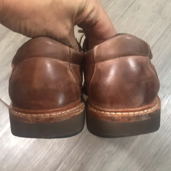 Allen Edmonds “Voyager” Lace Up Brown Leather Loafers size 10B