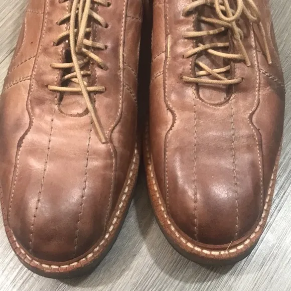 Allen Edmonds “Voyager” Lace Up Brown Leather Loafers size 10B