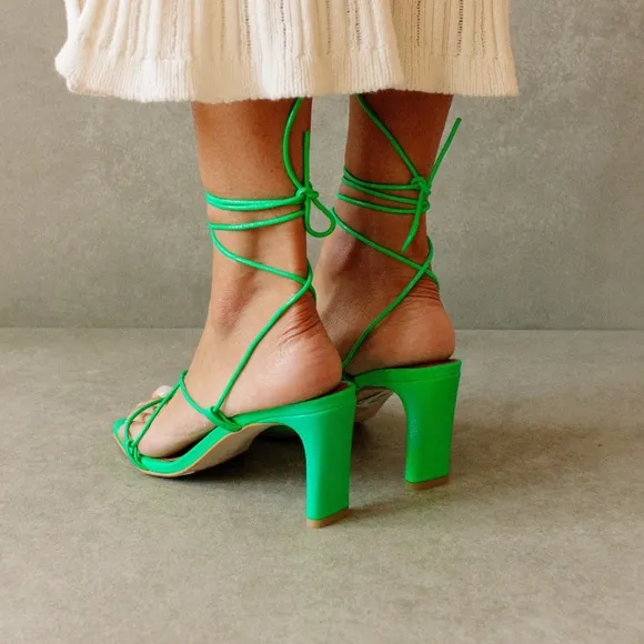 ALOHAS Bellini Mule Sandals Neon Green