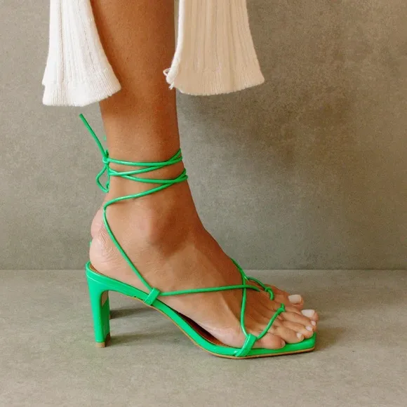 ALOHAS Bellini Mule Sandals Neon Green