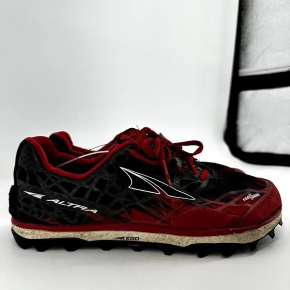 ALTRA King MT 1.5 Trail Running Sneakers Foot-Lock Drainage OCR Red Black 10
