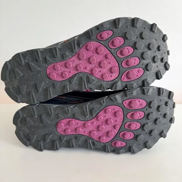 Altra Lone Peak 3.5 Mid Mesh Zero Drop Trail Runners Black Pink Purple Womens 7