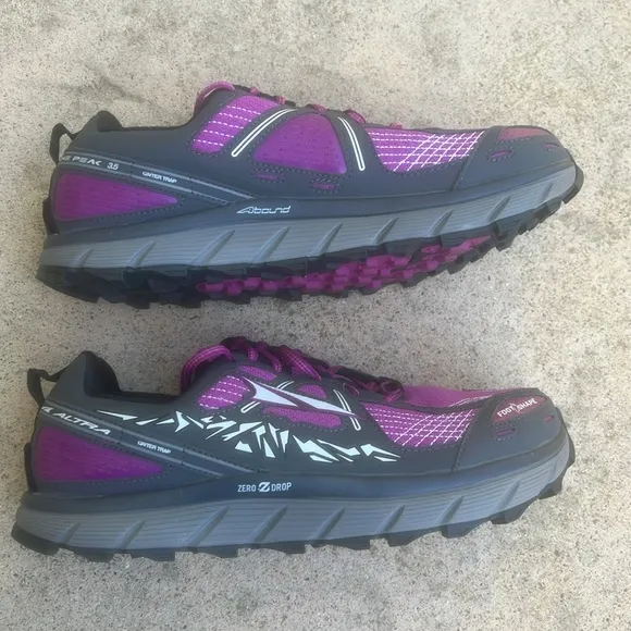 Altra Lone Peak 3.5 Trail Running Sneaker Fuschia/Grey Size 9