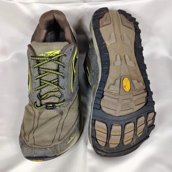 ALTRA OLYMPUS 3.5 Trail Road Running Brown Rust Lime Sneakers Mens Shoes Size 11