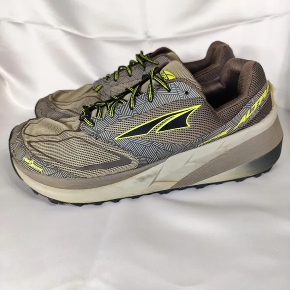 ALTRA OLYMPUS 3.5 Trail Road Running Brown Rust Lime Sneakers Mens Shoes Size 11