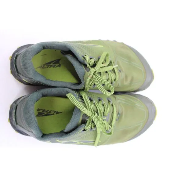 Altra Shoes Superior 4.5 Trail Runners Men's Size 11 Green/Lime Gaiter Trap