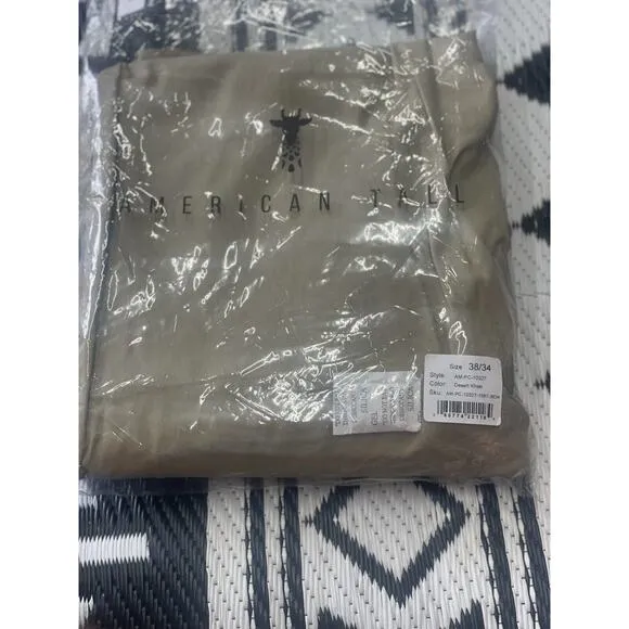 American Tall Men's Carman TAPERED Chinos in Desert Khaki size 38/34