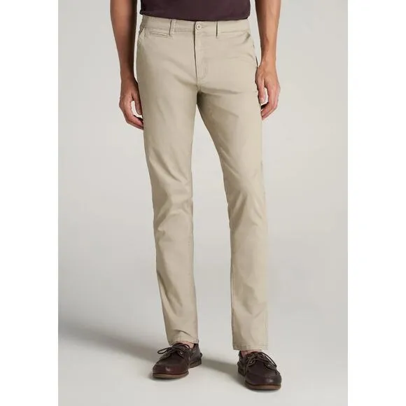 American Tall Men's Carman TAPERED Chinos in Desert Khaki size 38/34