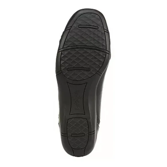 &quot;LifeStride Women's Dig Ballet Flat, Black Kylie/Rattle, Size 8.5W&quot; MSRP $59