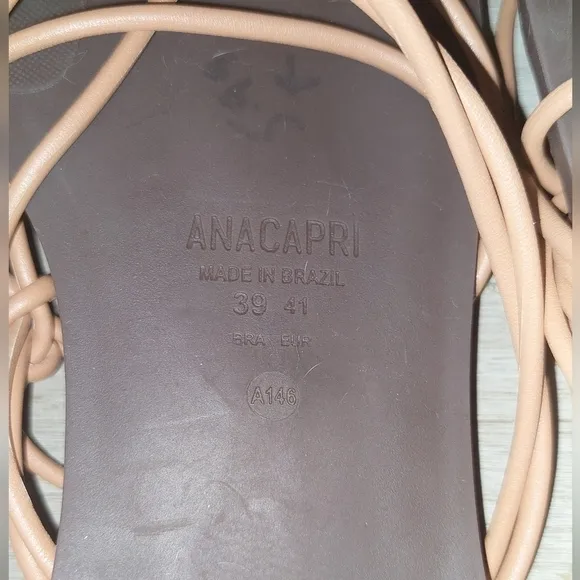 Anacapri Tall Gladiator Brown Sandals Leather - Bra 31, US 10.5, Eur 41