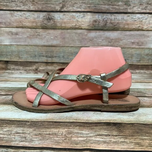 Ancient Greek Sandals Gold Strap Sandals
