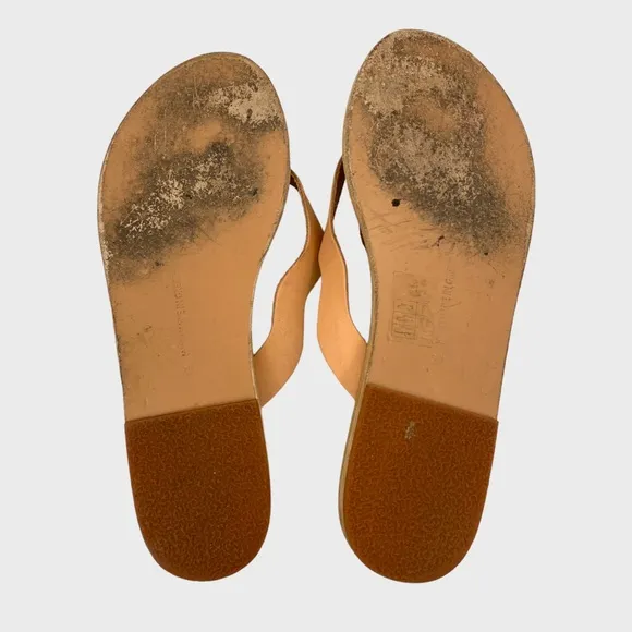 Ancient Greek Sandals Laconia Natural Leather Sandals Size 37