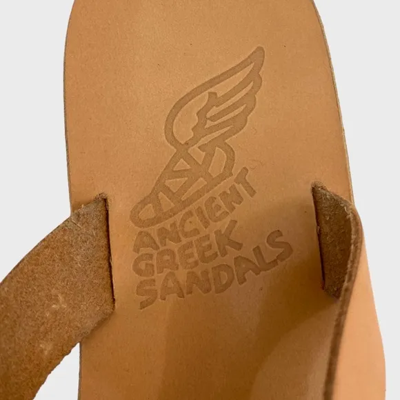 Ancient Greek Sandals Laconia Natural Leather Sandals Size 37