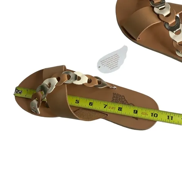 ANCIENT GREEK SANDALS Women's Thais Links‎ Leather Sandals Size 40