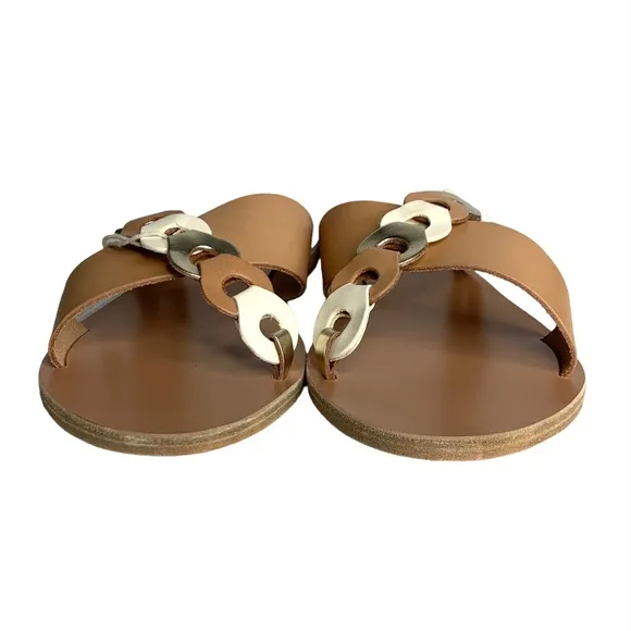 ANCIENT GREEK SANDALS Women's Thais Links‎ Leather Sandals Size 40
