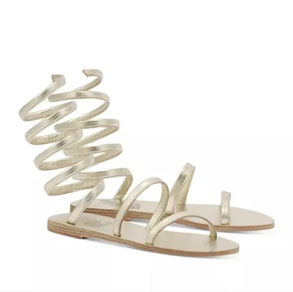 Ancient Greek Women's Ofis Ankle Wrap Sandals.