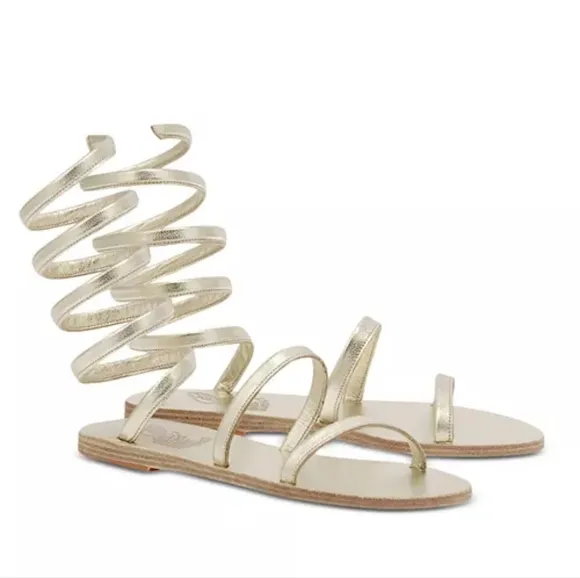 Ancient Greek Women's Ofis Ankle Wrap Sandals.