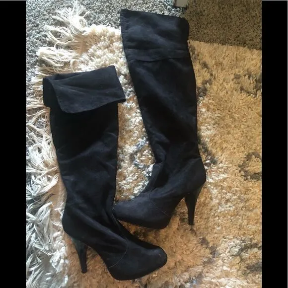 Ann Michelle over the knee high heel boots