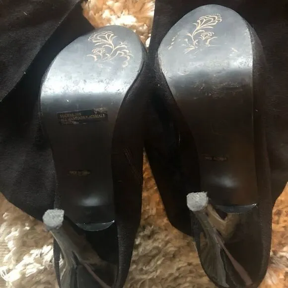 Ann Michelle over the knee high heel boots
