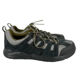 Anodyne Mens Size 13 Wide Sneakers Black Leather Trail Walker Replaced Insoles