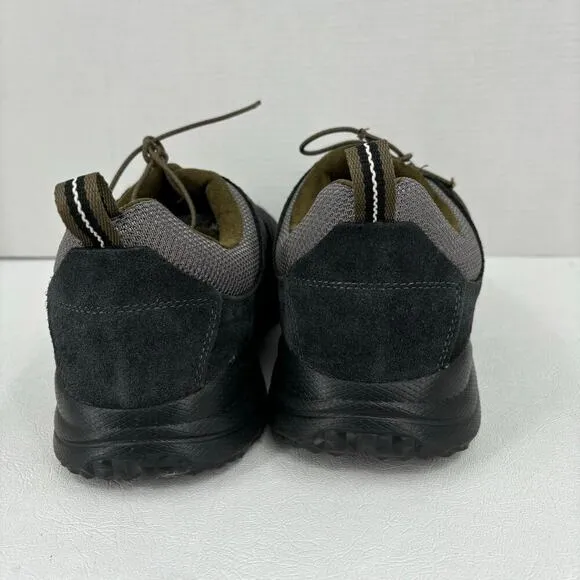 Anodyne Mens Size 13 Wide Sneakers Black Leather Trail Walker Replaced Insoles