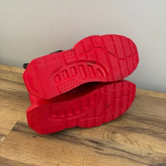 Anthony Wang Platform Buckle Strap Sandals Red