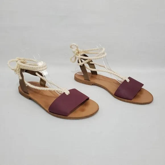 Anthro Howsty Rope Lace Gladiator Sandals