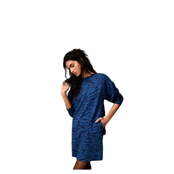 Anthro Velvet by Graham &amp; Spencer Malisa Puff Sleeve Tunic Dress Size XS