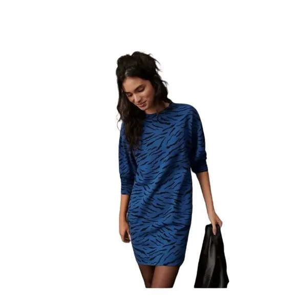 Anthro Velvet by Graham &amp; Spencer Malisa Puff Sleeve Tunic Dress Size XS