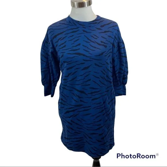 Anthro Velvet by Graham &amp; Spencer Malisa Puff Sleeve Tunic Dress Size XS