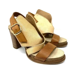 Anthropologie Coque Terra Sanne Block Heel Leather Block Heel SZ 8M
