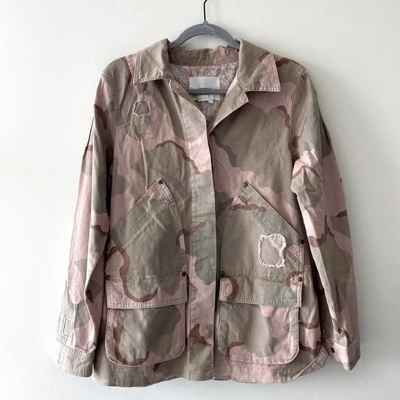 Anthropologie Lida Camo Utility Jacket