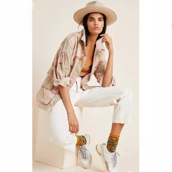 Anthropologie Lida Camo Utility Jacket