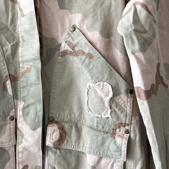 Anthropologie Lida Camo Utility Jacket
