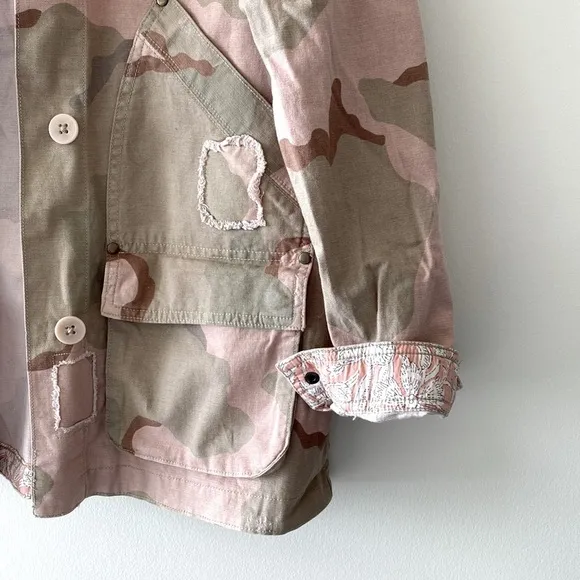 Anthropologie Lida Camo Utility Jacket