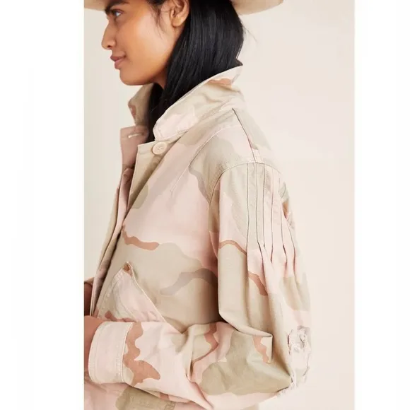 Anthropologie Lida Camo Utility Jacket