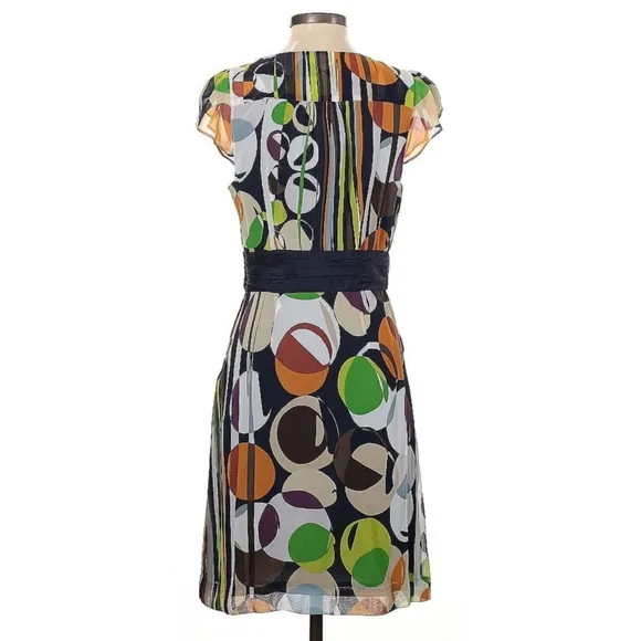 Anthropologie Moulinette Soeurs Colorful Geometric Print Wrap Dress 12