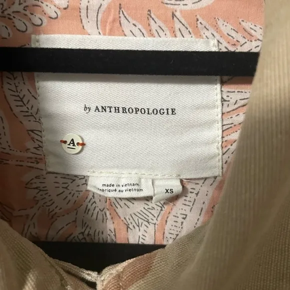 Anthropologie Oversized Lida Pink Camo Utility Jacket in X-Small