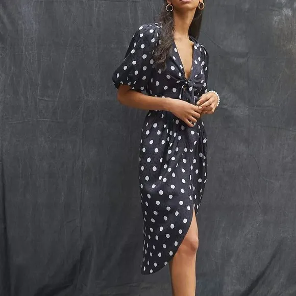 Anthropologie x Delfi Collective Polka Dot Midi Dress
