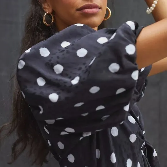 Anthropologie x Delfi Collective Polka Dot Midi Dress