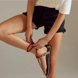 Anthropologie Rope Thong Wrap Sandals Size EU 40 NIB