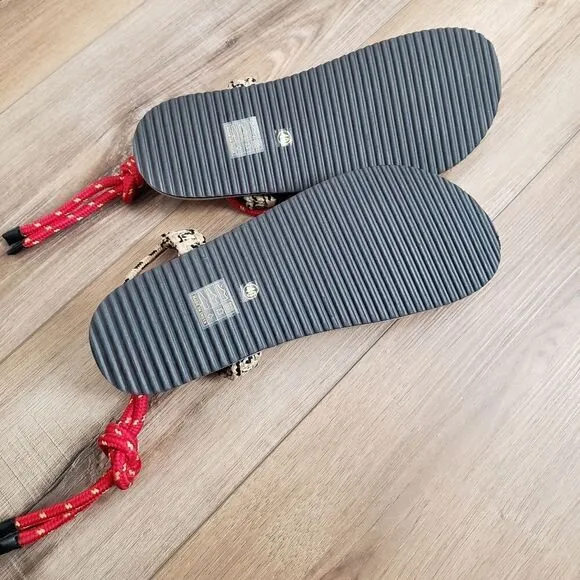 Anthropologie Rope Thong Wrap Sandals Size EU 40 NIB