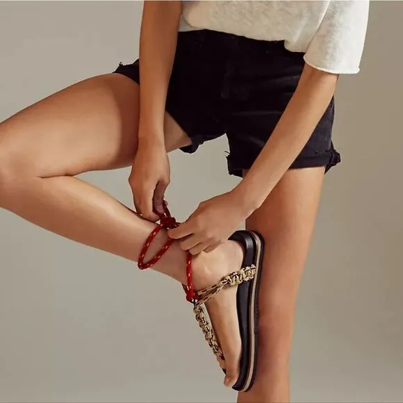 Anthropologie Rope Thong Wrap Sandals Size EU 40 NIB