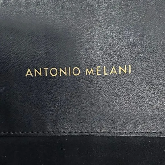 Antonio Melani Knee High Black Leather Riding Boots Women's 6.5