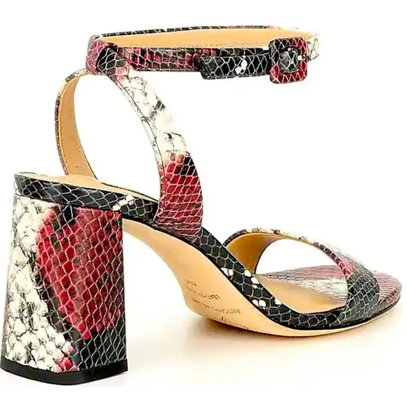 🆕Antonio Melani Snake Print Ankle Strap  Sandals