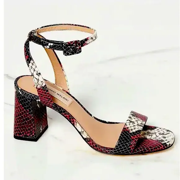 🆕Antonio Melani Snake Print Ankle Strap  Sandals