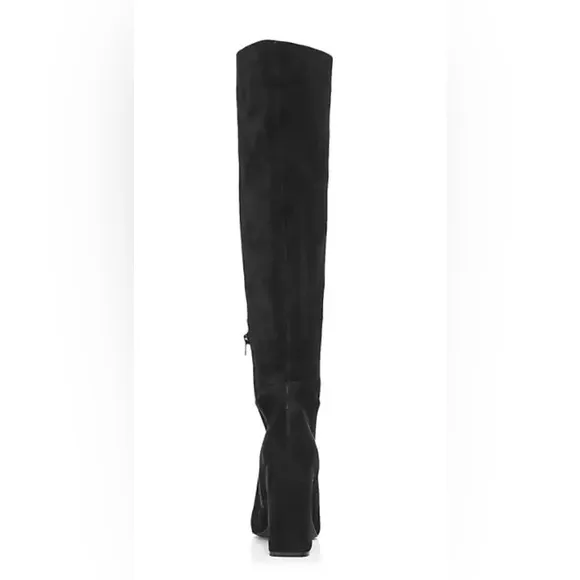 AQUA Carie Square Toe High Heel Tall Boots