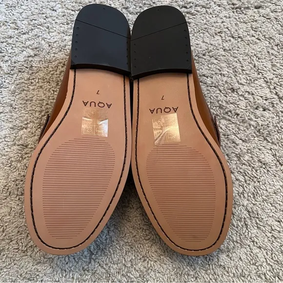 AQUA Kendl Leather Loafers