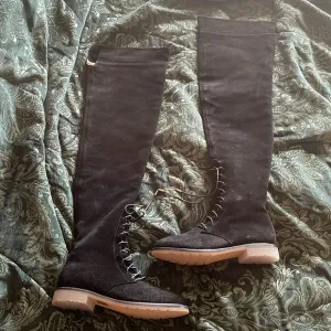Aquazurra Firenze thigh high suede boots size 39