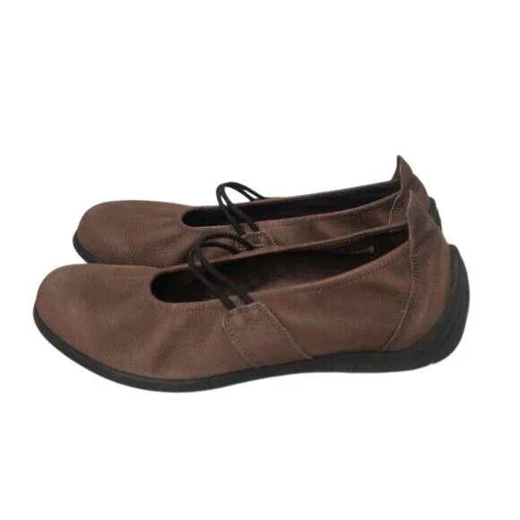 Arche Brown Leather Flat Mary Jane Size 7/7.5